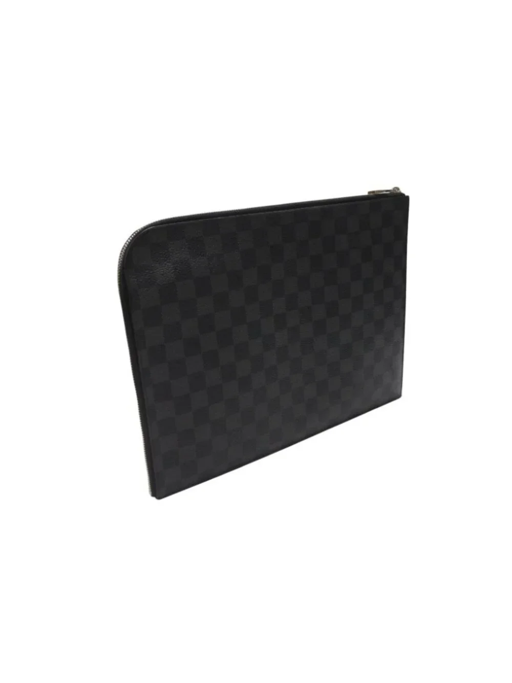 Louis Vuitton Pochette Jour GM Damier Graphite Black Gray Silver Clutch